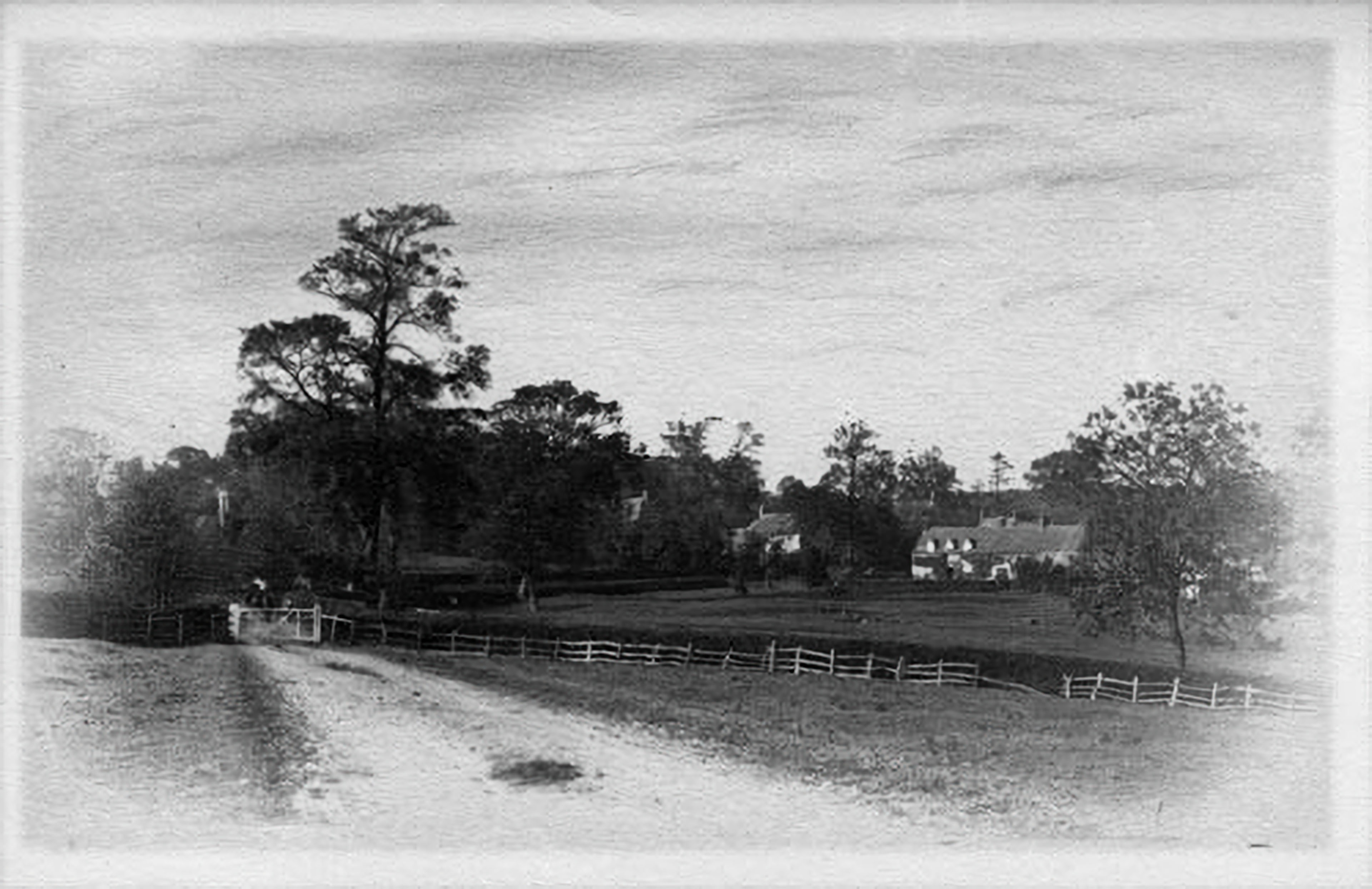 Image Gated North Luffenham Road Into Lyndon - Very Old
