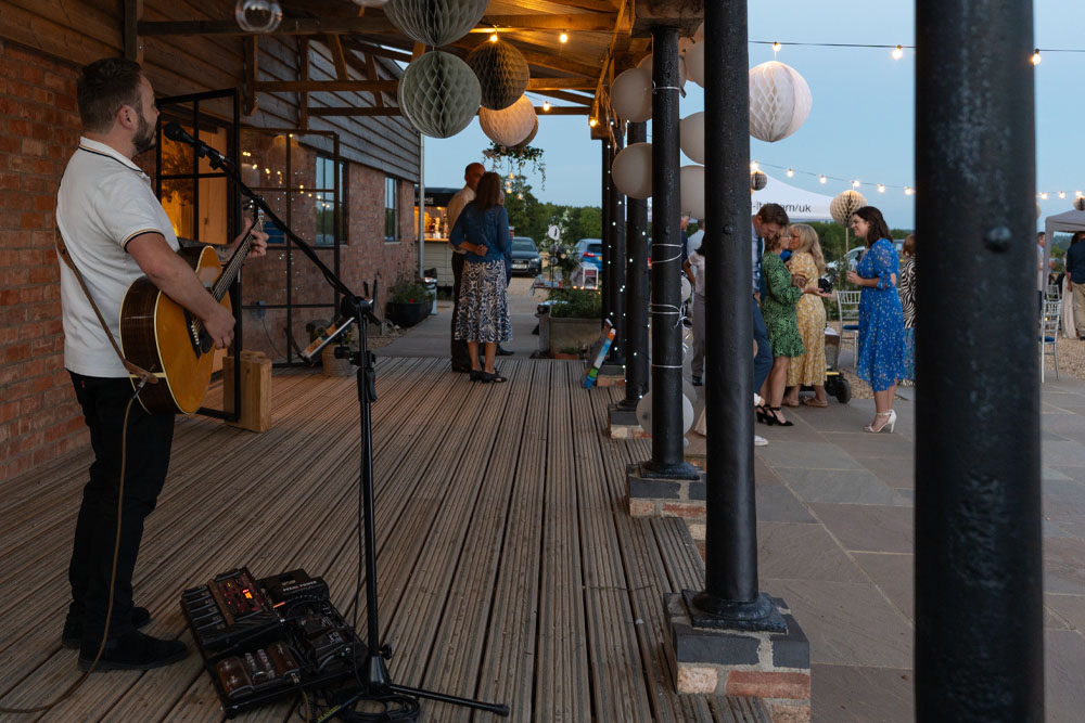 Wedding Performer - On The Picks Barn Veranda