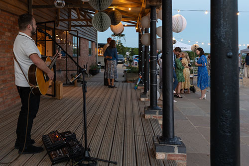 Wedding Performer - On The Picks Barn Veranda