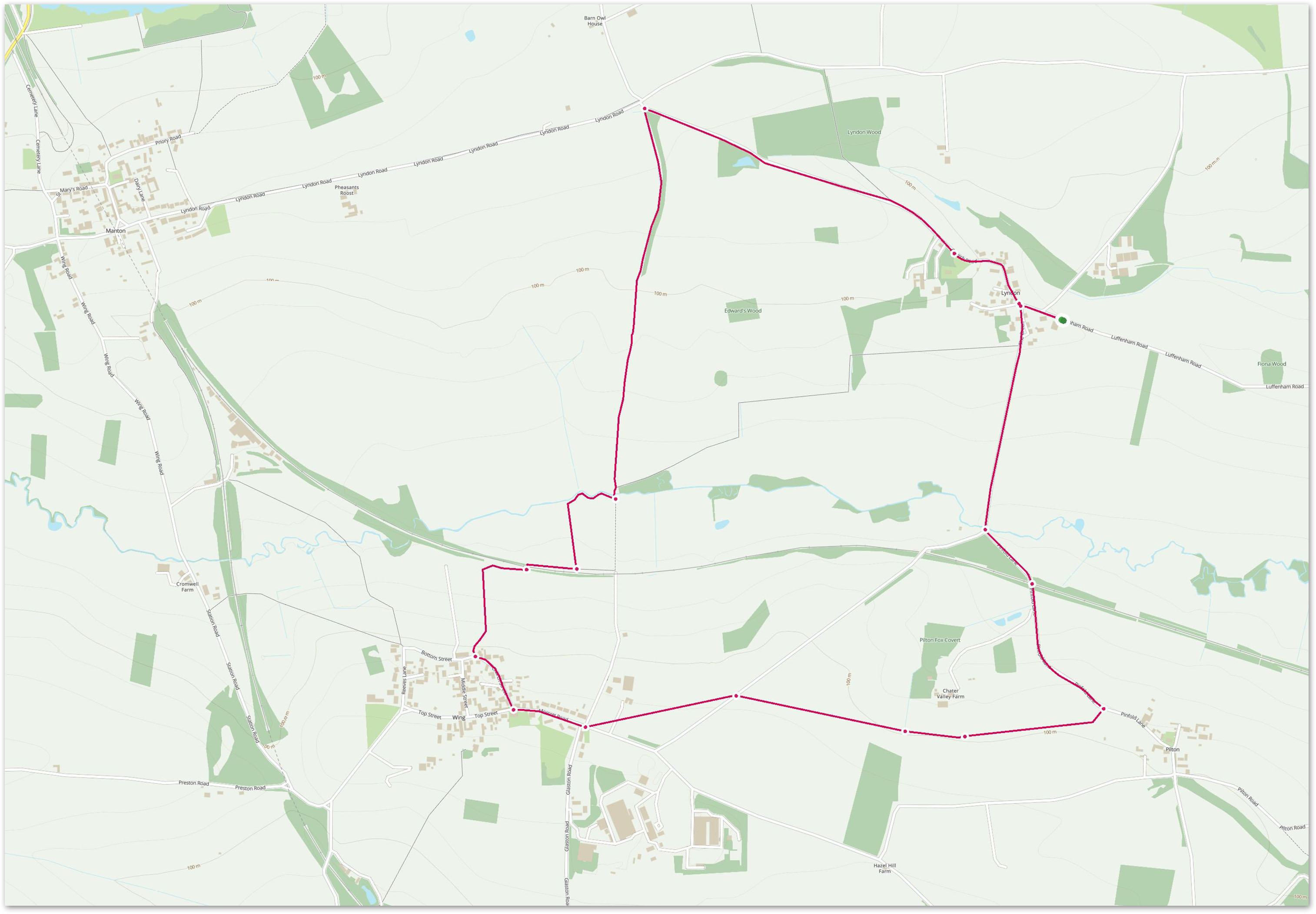 Picks Barn Walks - Lyndon & Wing Loop Image